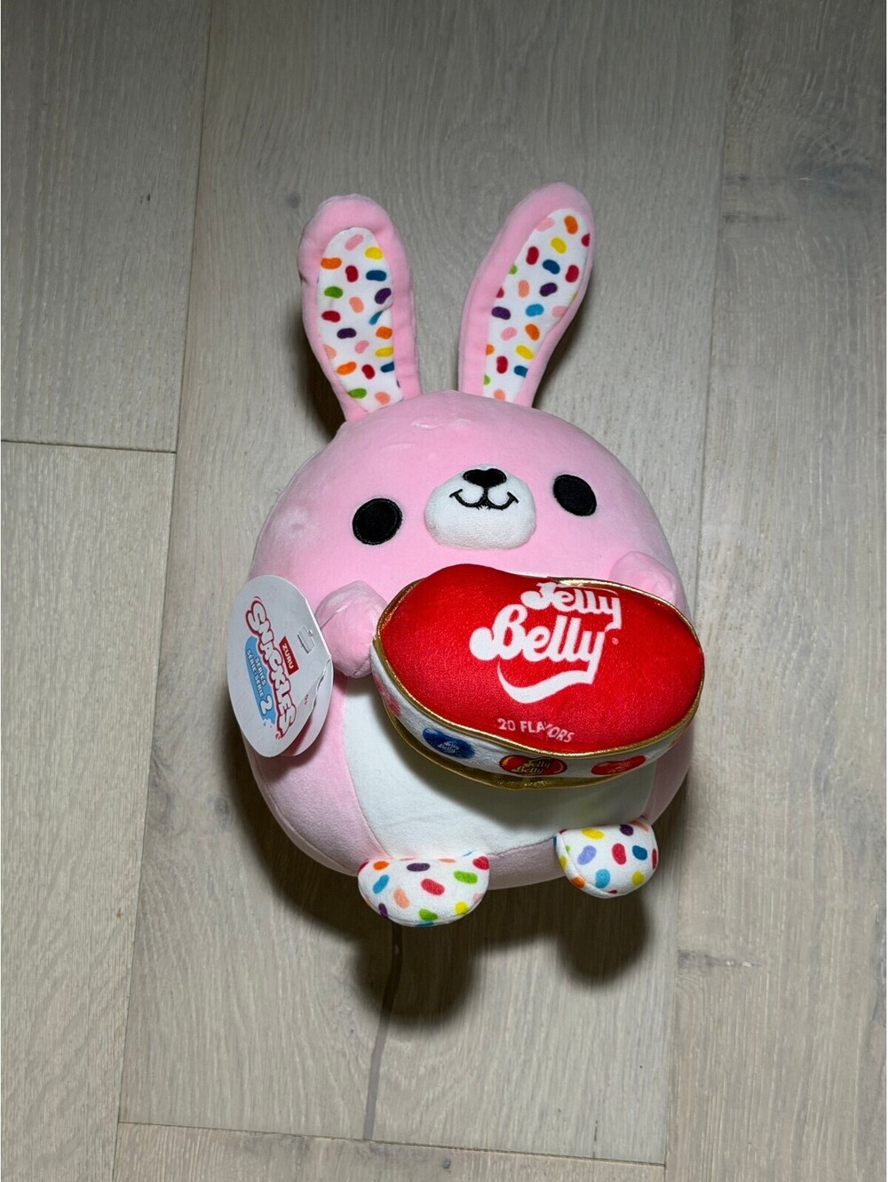 Jelly Belly Flossie Bunny Plush Bean Bag Toy